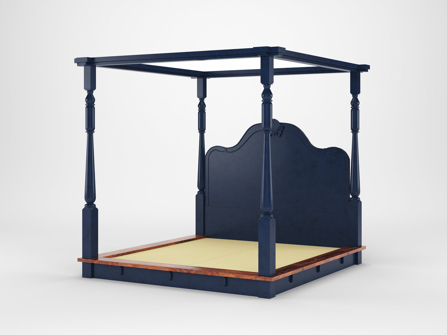 Asteroid Poster Bed by Induscraft Queen size in Solid Wood