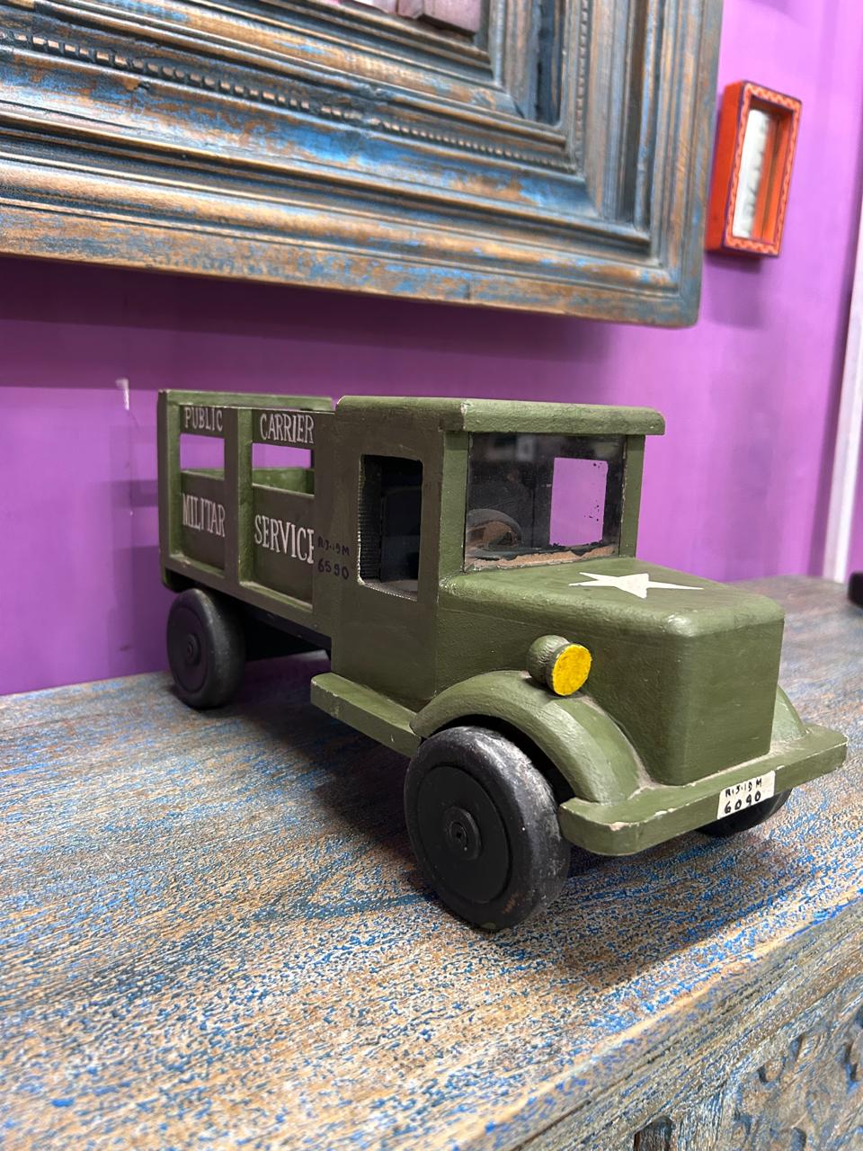 Vintage Military Truck Home Decor