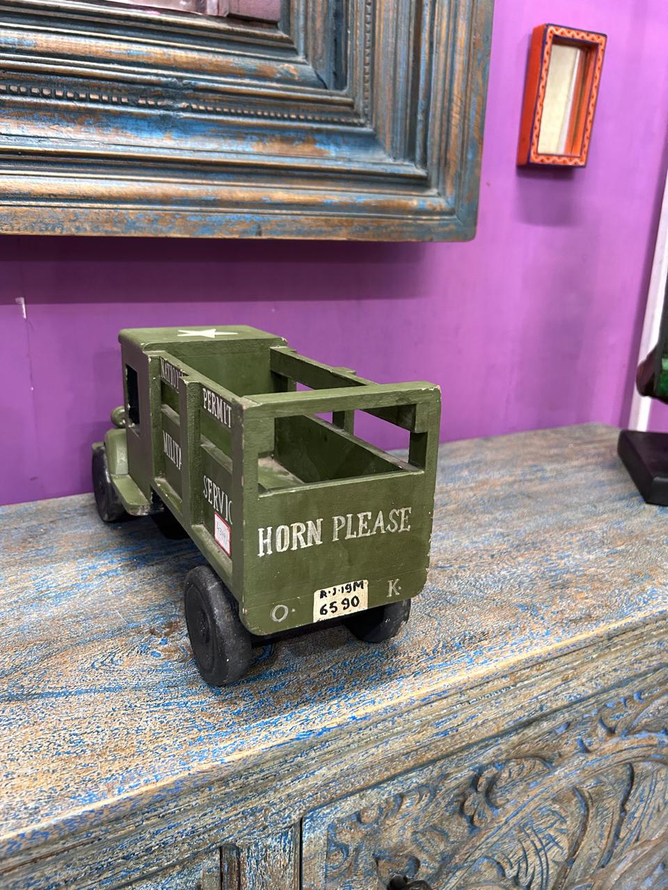 Vintage Military Truck Home Decor