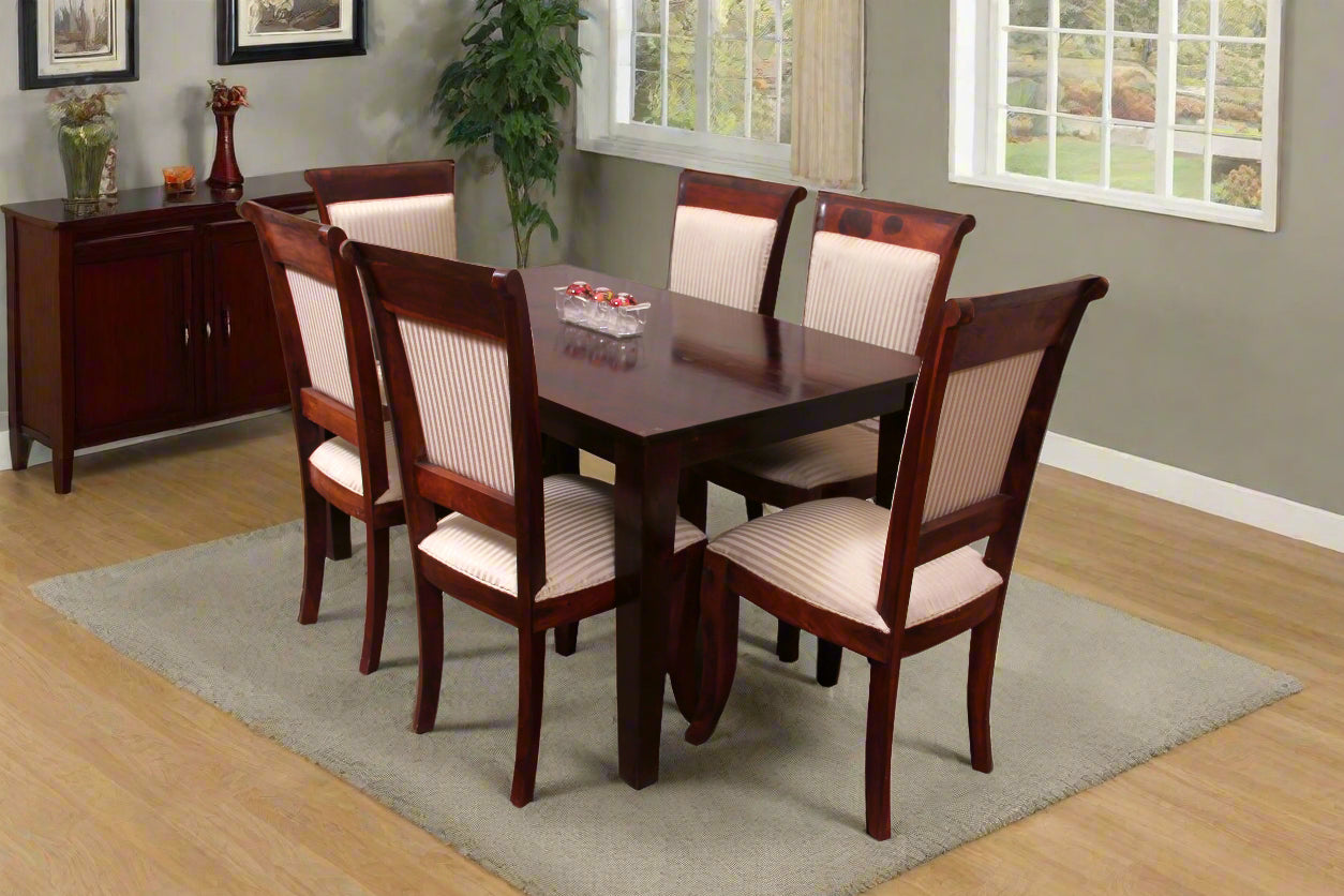 Compact Solid Wood Dining set : Choose a 4-Seater, 6-Seater, or Individual Pieces
