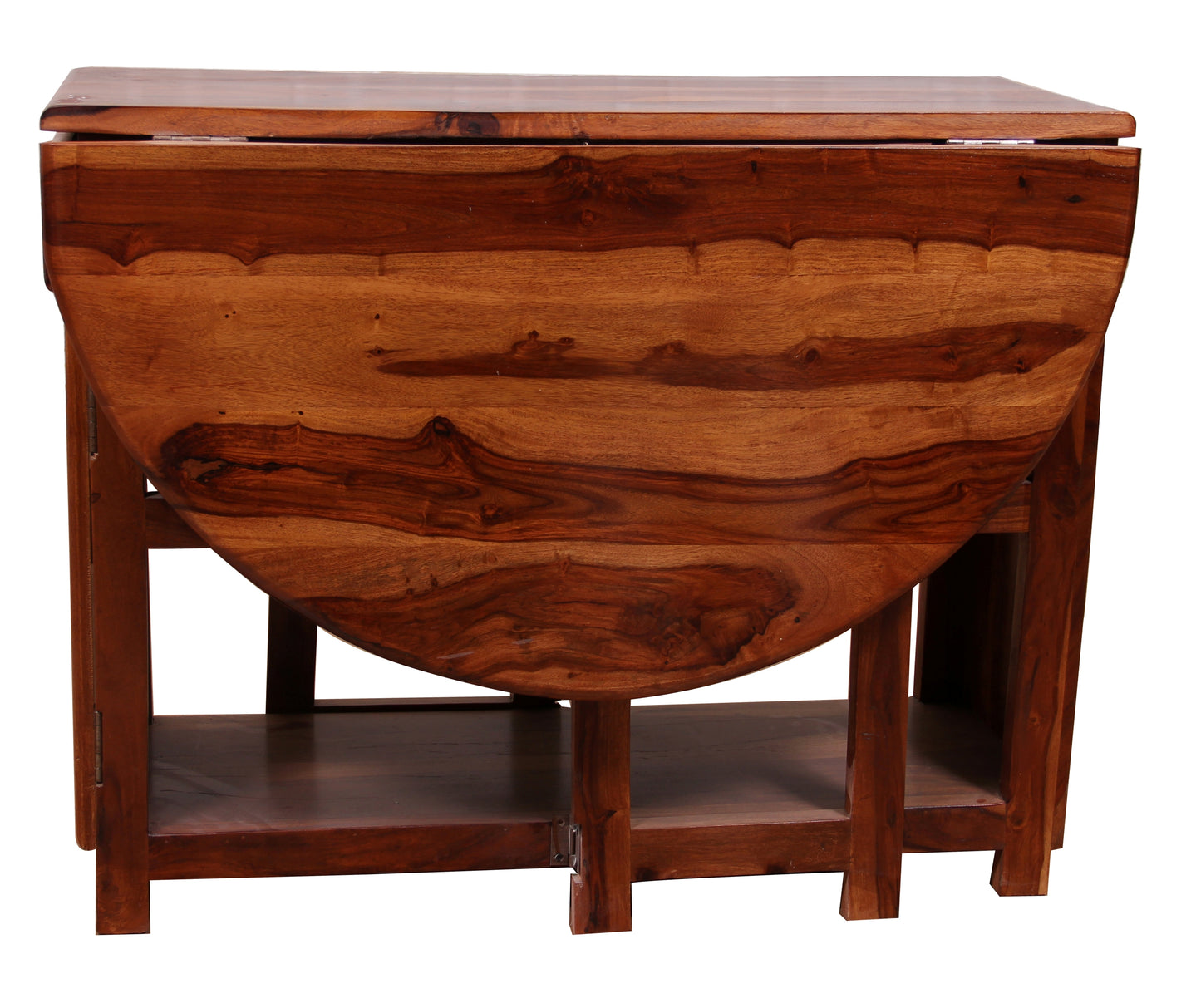 Spicy Folding Sheesham Wood Dining Table Set – Compact, Versatile, and Elegant