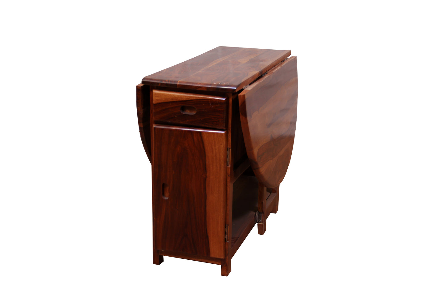 Spicy Folding Sheesham Wood Dining Table Set – Compact, Versatile, and Elegant