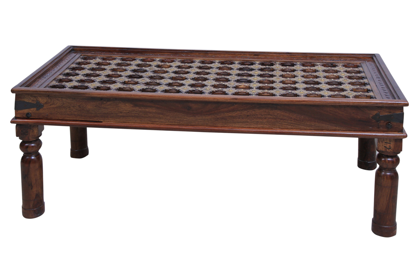 Rajasthan Rerun Centre Table by Induscraft of Solid Sheesham Wood