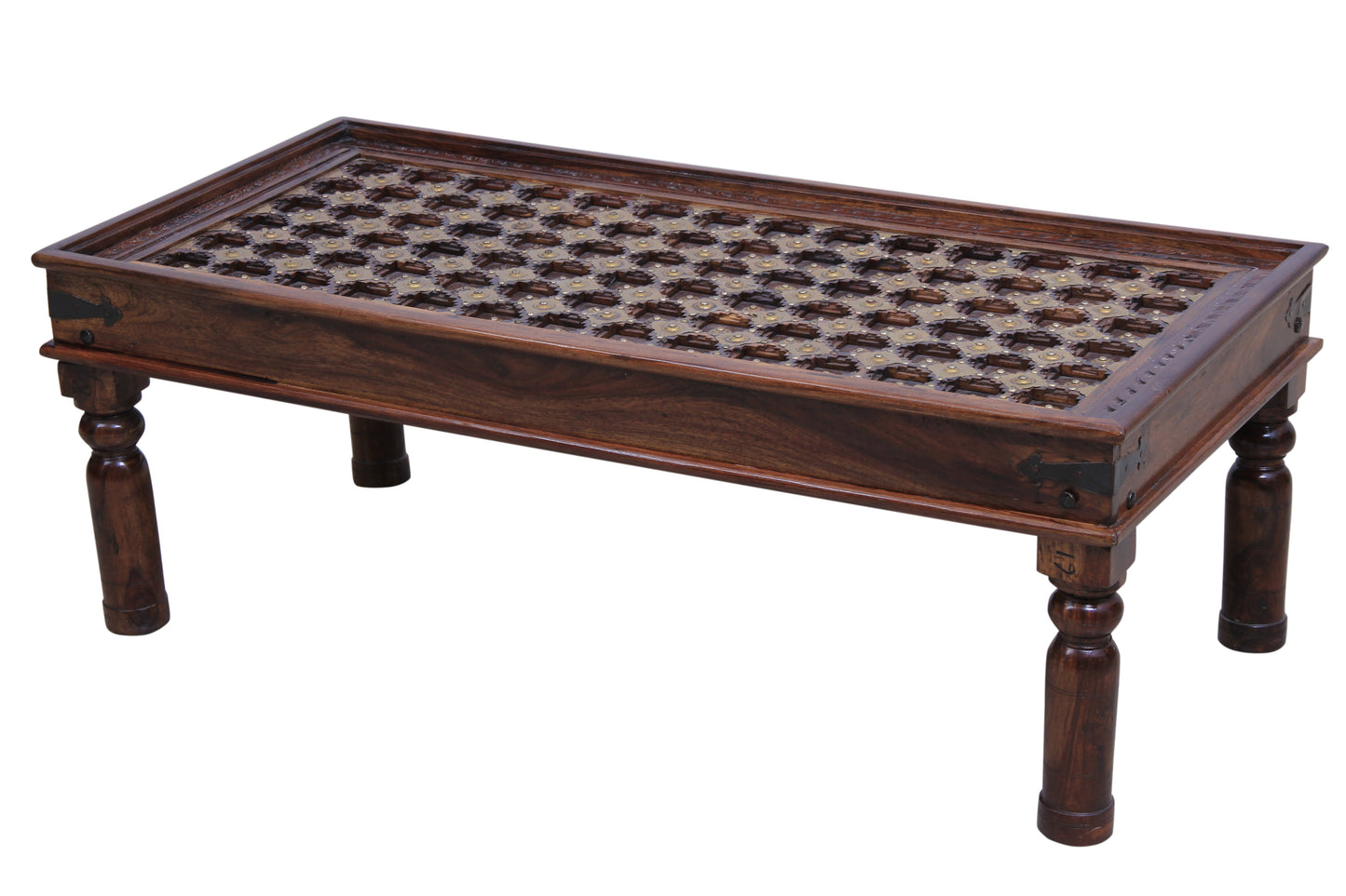 Rajasthan Rerun Centre Table by Induscraft of Solid Sheesham Wood