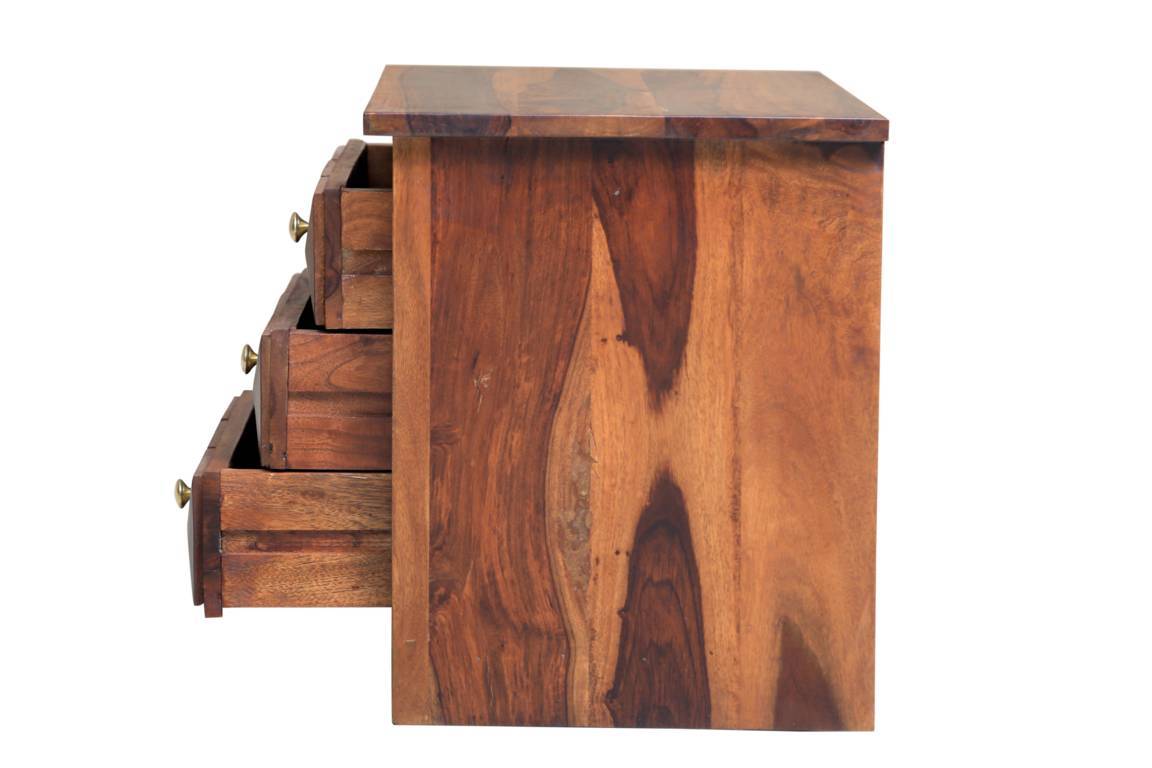Antilla Bedside by Induscraft in Solid Sheesham Wood