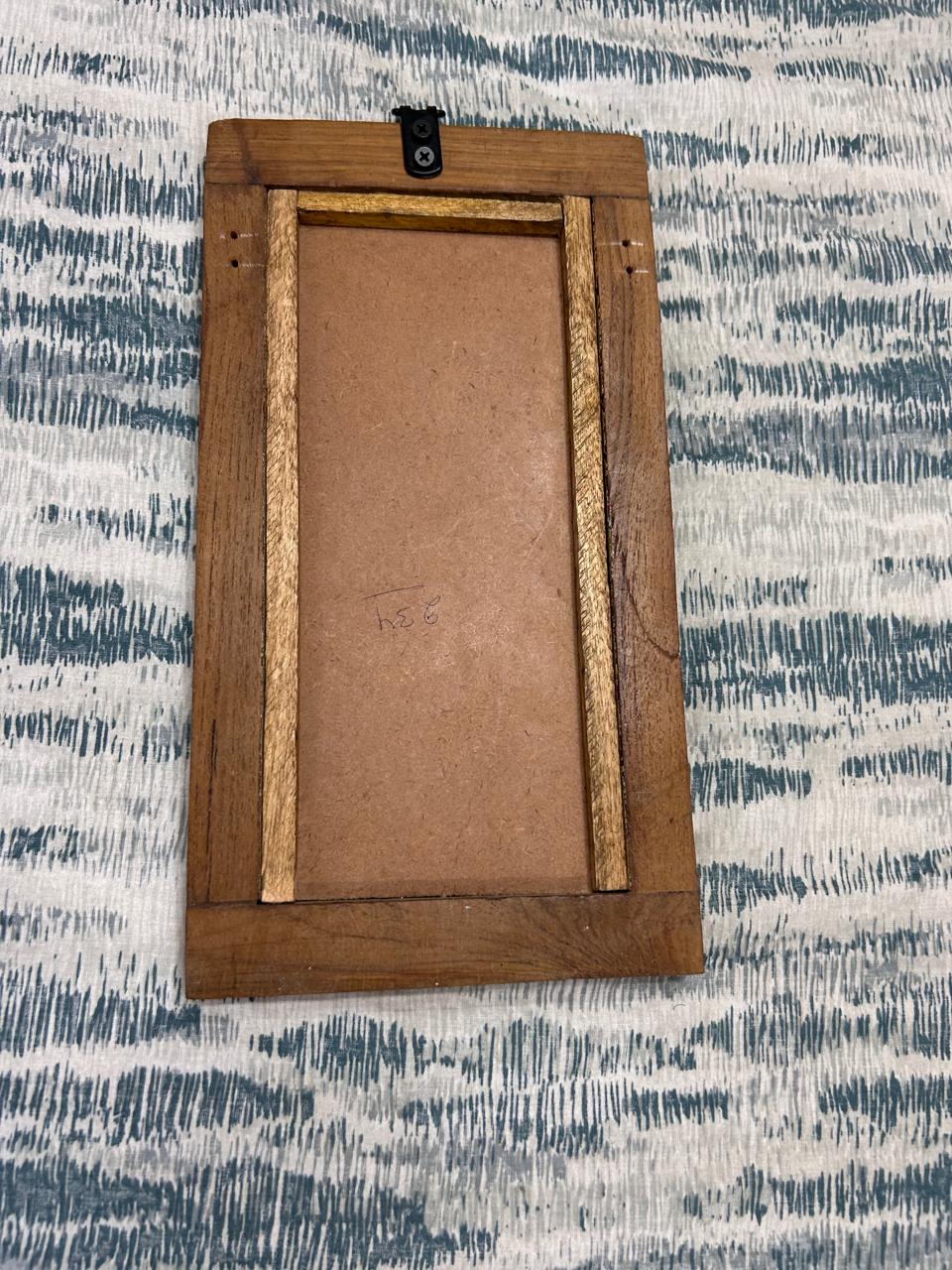 White Distressed Replica Long Decor Mirror