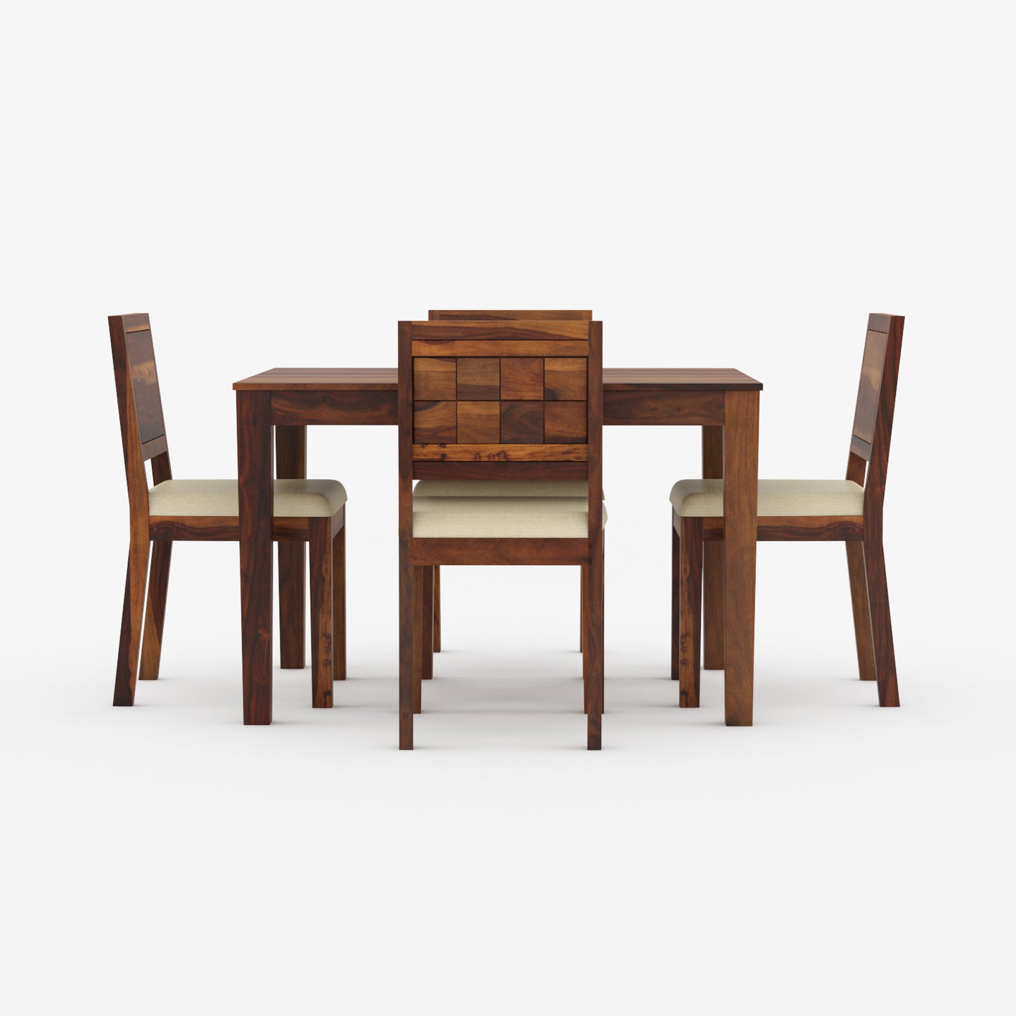 Antilia Sheesham Wood Dining Table Set – Pick Your Style: 4-Seater, 6-Seater, Bench, or Individual Pieces