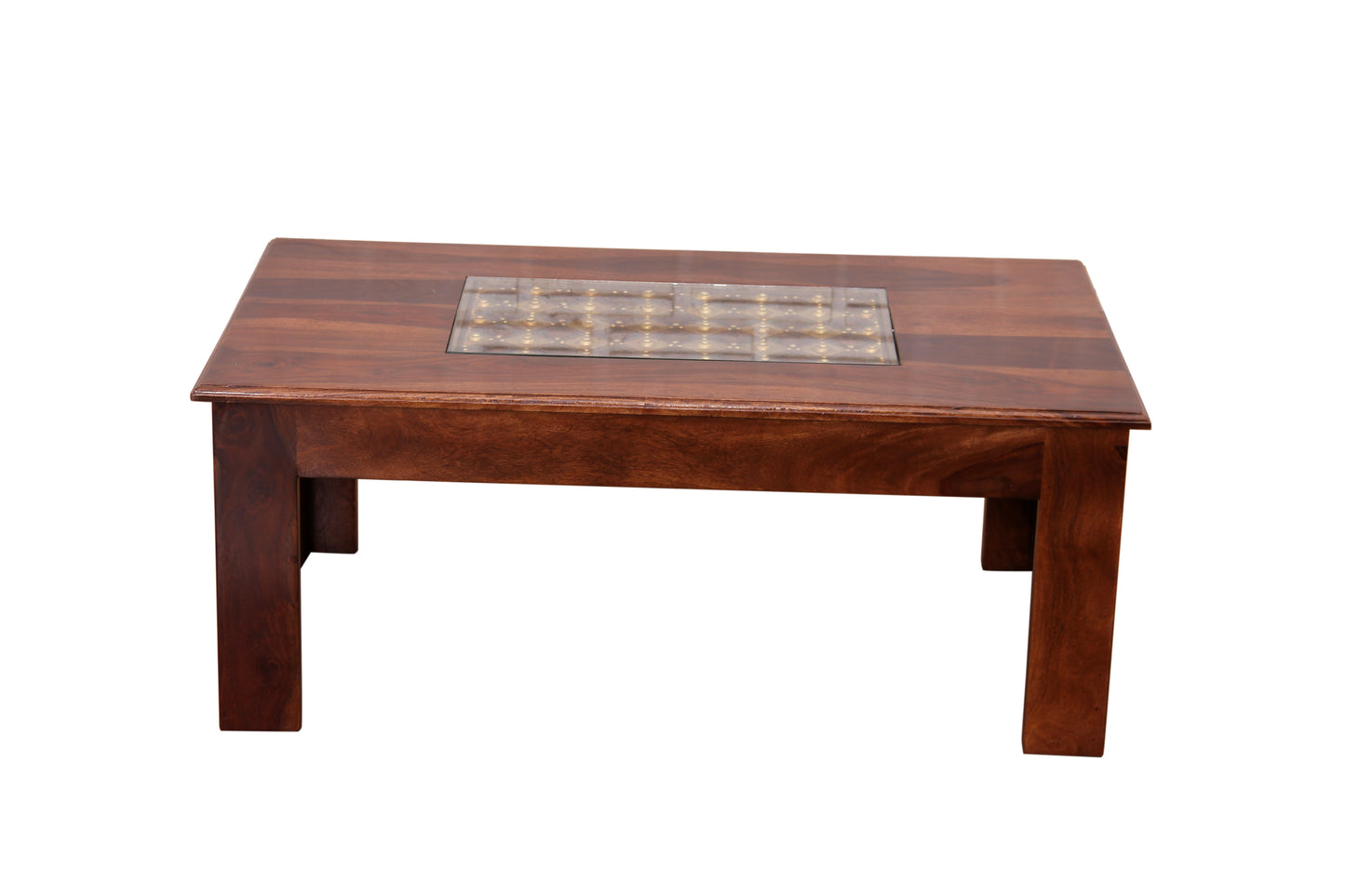 Rajwada Brass Sofa (2 Seater) by Induscraft in Solid Sheesham Wood