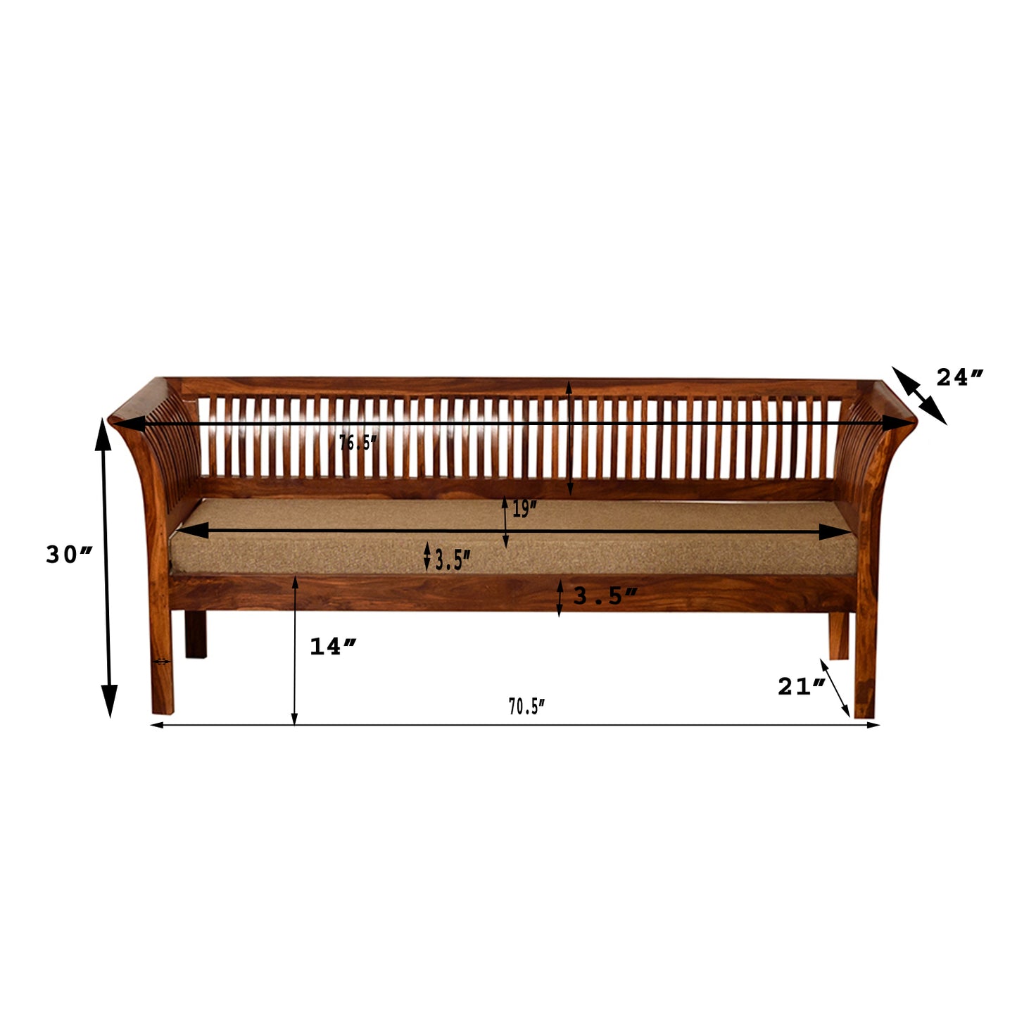 Fabina Customizable Sofa Set – 3-2-1 or Single Seating Options :: Comfortable & Space saving