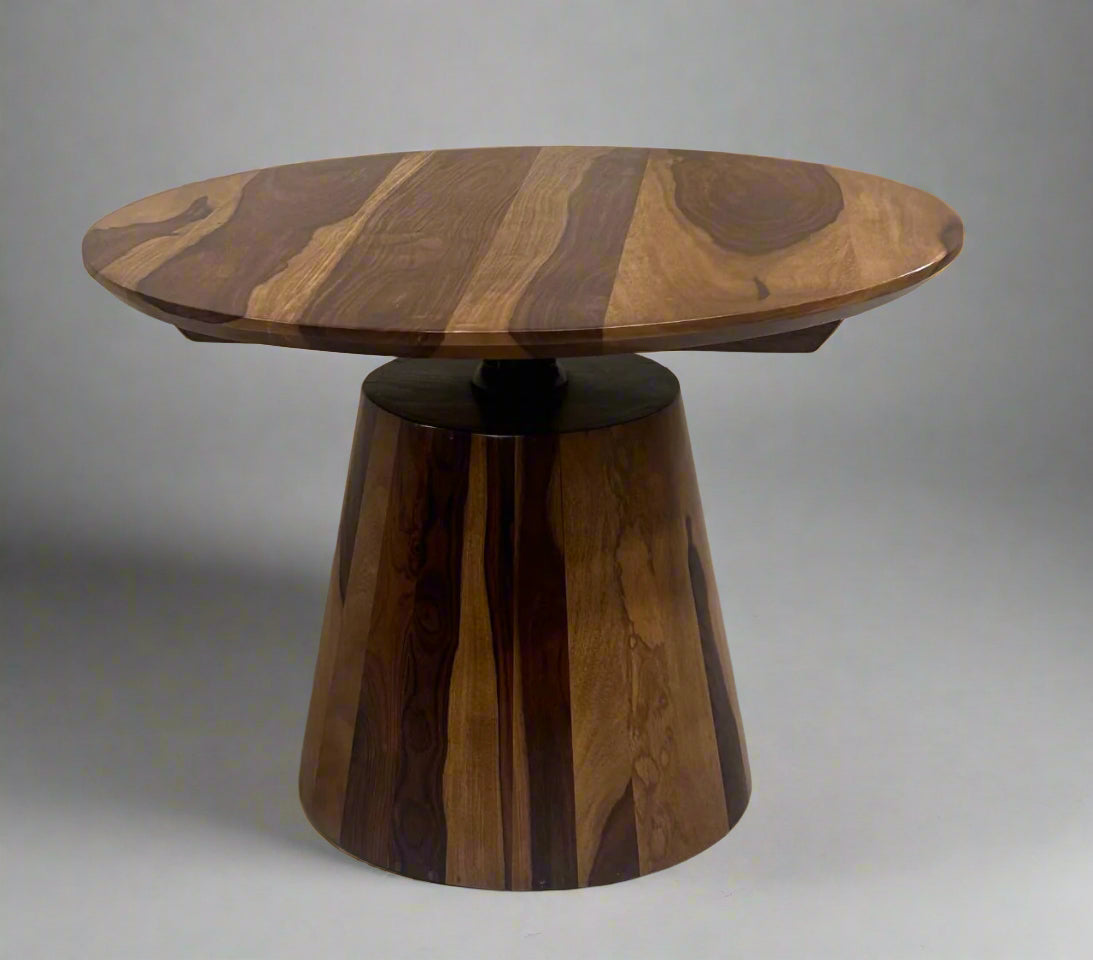 Cane Back Accent Chair and Round Pedestal Table – Available as a Set or Single Piece