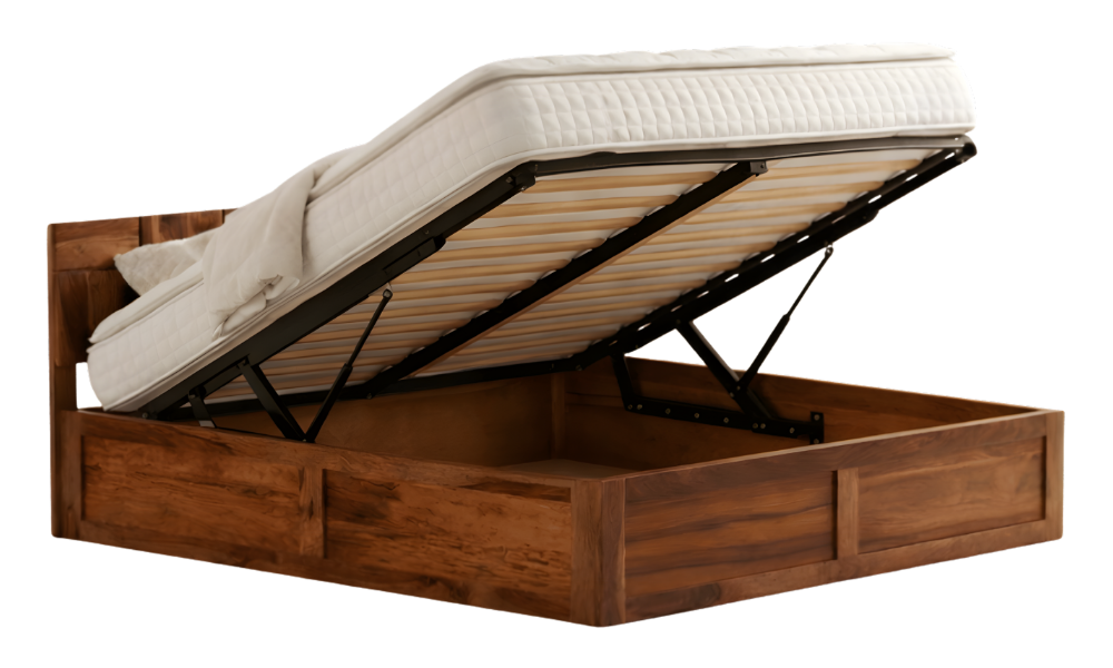 Sheesham Hydraulic Storage Beds