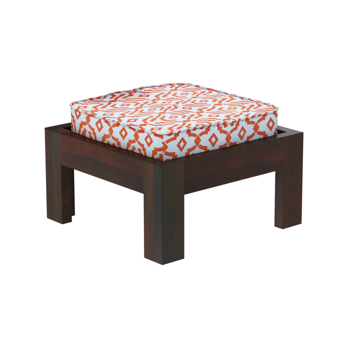 Khimsar Sheesham Wood Coffee Table with 4 Stools – Square Design (Honey Teak & Dark Teak)