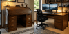 Roll top desk vs open desk for Indian home office - Induscraft
