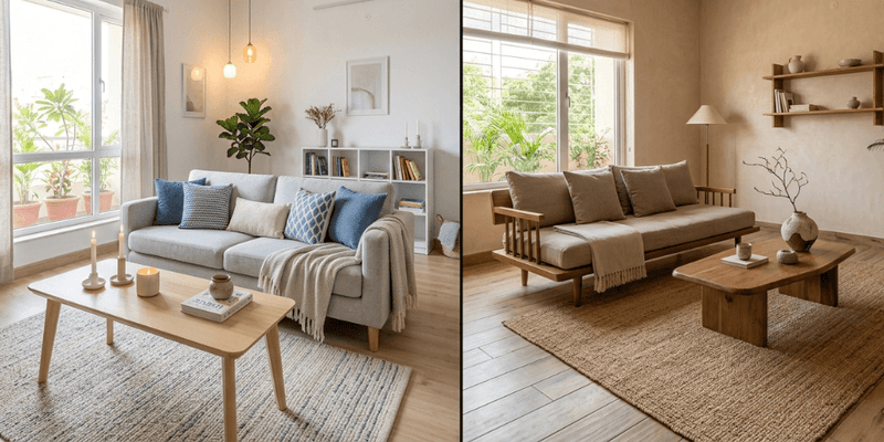 Scandinavian vs Japandi Interior Design - Which Furniture Style Fits Indian Homes?