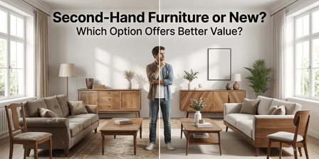 Second-hand furniture vs new furniture - Induscraft guide for Indian homeowners