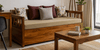 Solid wood sofa cum bed in a compact Indian living room - buying guide