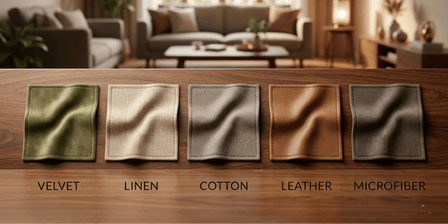 Sofa fabric upholstery swatches for Indian homes — Induscraft