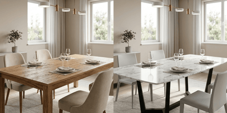 Wood vs Marble Dining Tables: Which One is Right for You?