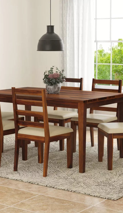Buy Premium Solid Wood Dining Table Set Online