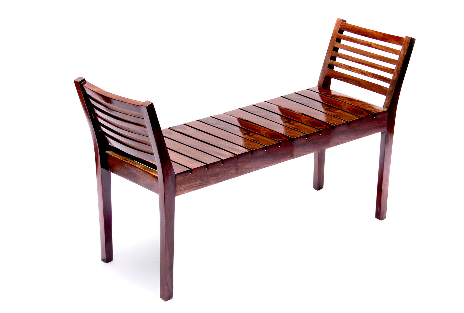 Butterfly Bench by Induscraft in Solid Sheesham Wood 2 Seater