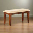 Keya Sheesham Wood Modern Upholstered Seat Bench