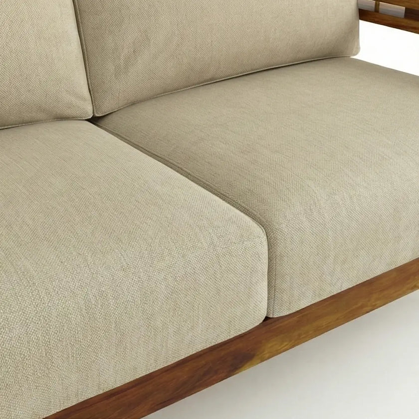 Brahmika Solid Wood Sofa – 3 Seater