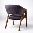 Raven Sheesham Wood Chair with Upholstered Fabric Seat and Backrest (Set of 2)