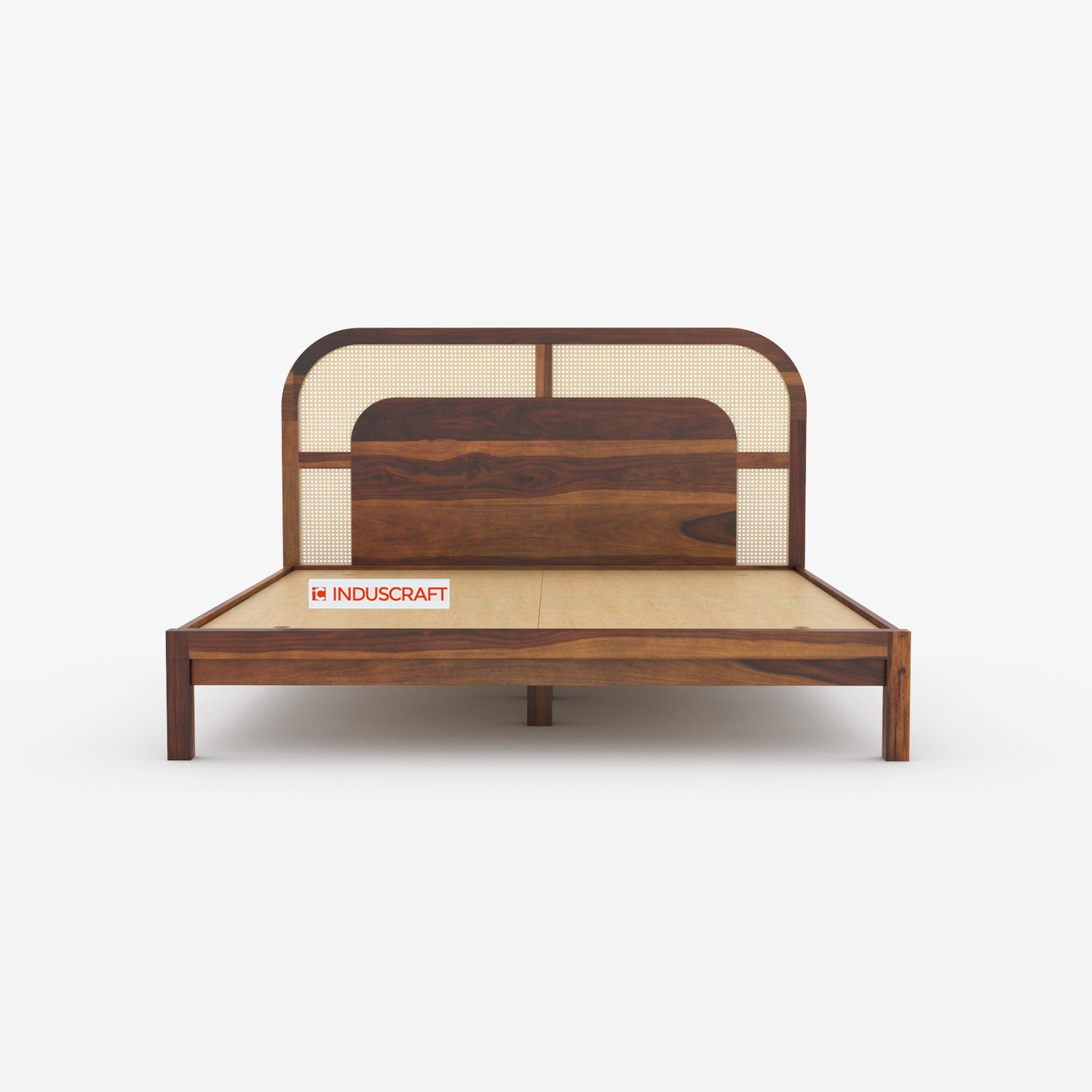 WC83 Cane Bed by Induscraft of Sheesham Wood | King & Queen Sizes with Storage Options