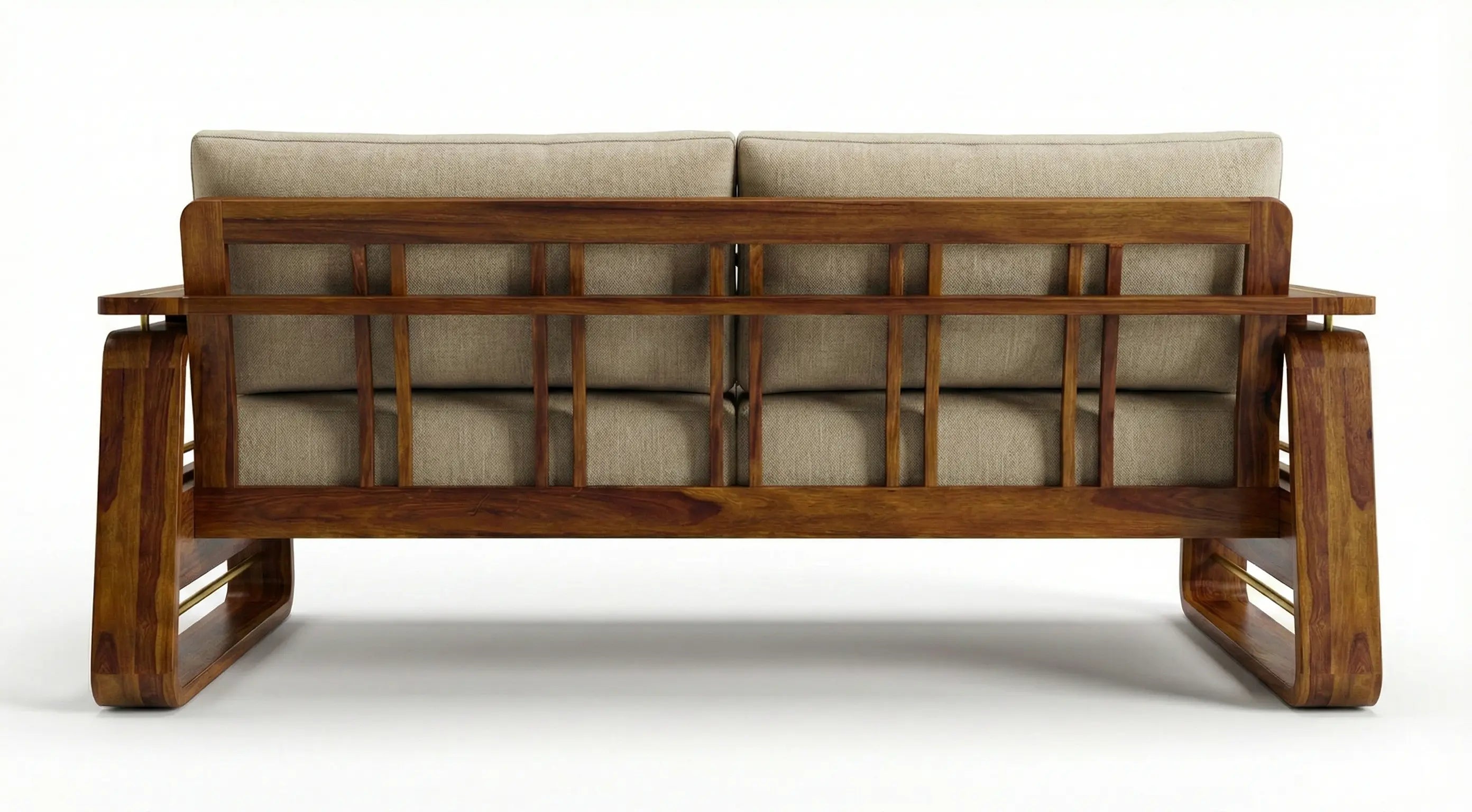 Brahmika Solid Wood Sofa – 3 Seater