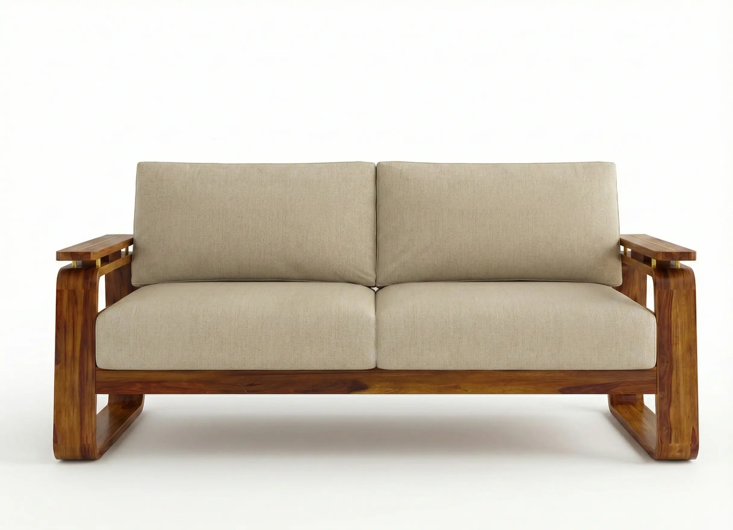 Brahmika Solid Wood Sofa – 3 Seater