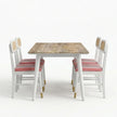 Mango Cane Wooden Dining Set – Mango Wood Table with Dining Chairs