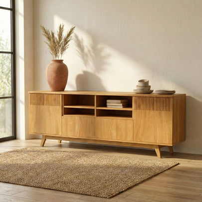 Karui Contemporary TV Cabinet with Stilted Door