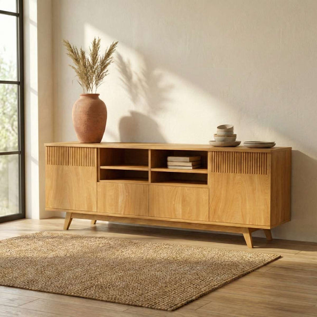 Karui Contemporary TV Cabinet with Stilted Door