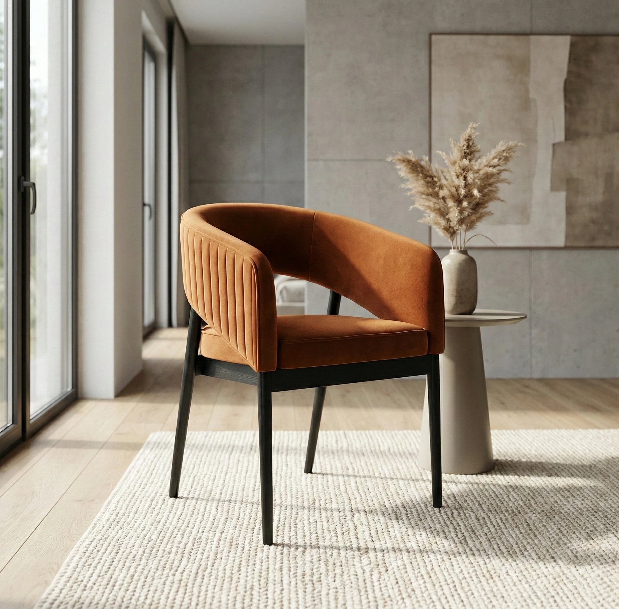 Wyvern Upholstered Barrel Accent Chair