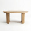 Acacia Wood Oval Dining Set Option 1