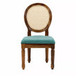 Anvira Solid Wood Oval 6 Seater Dining Set with Cane Chairs