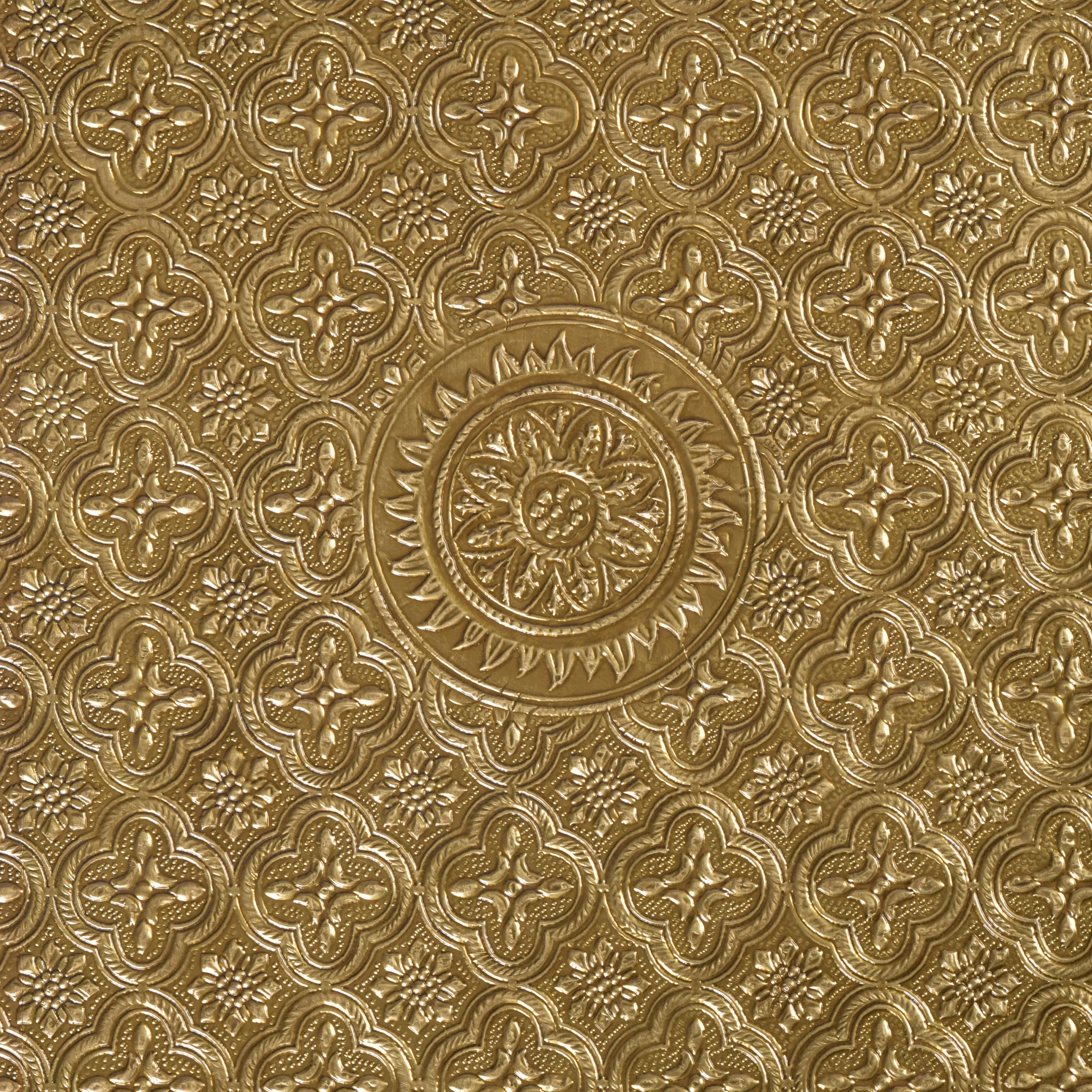 Wooden and Brass Bajot for Pooja Room - Induscraft