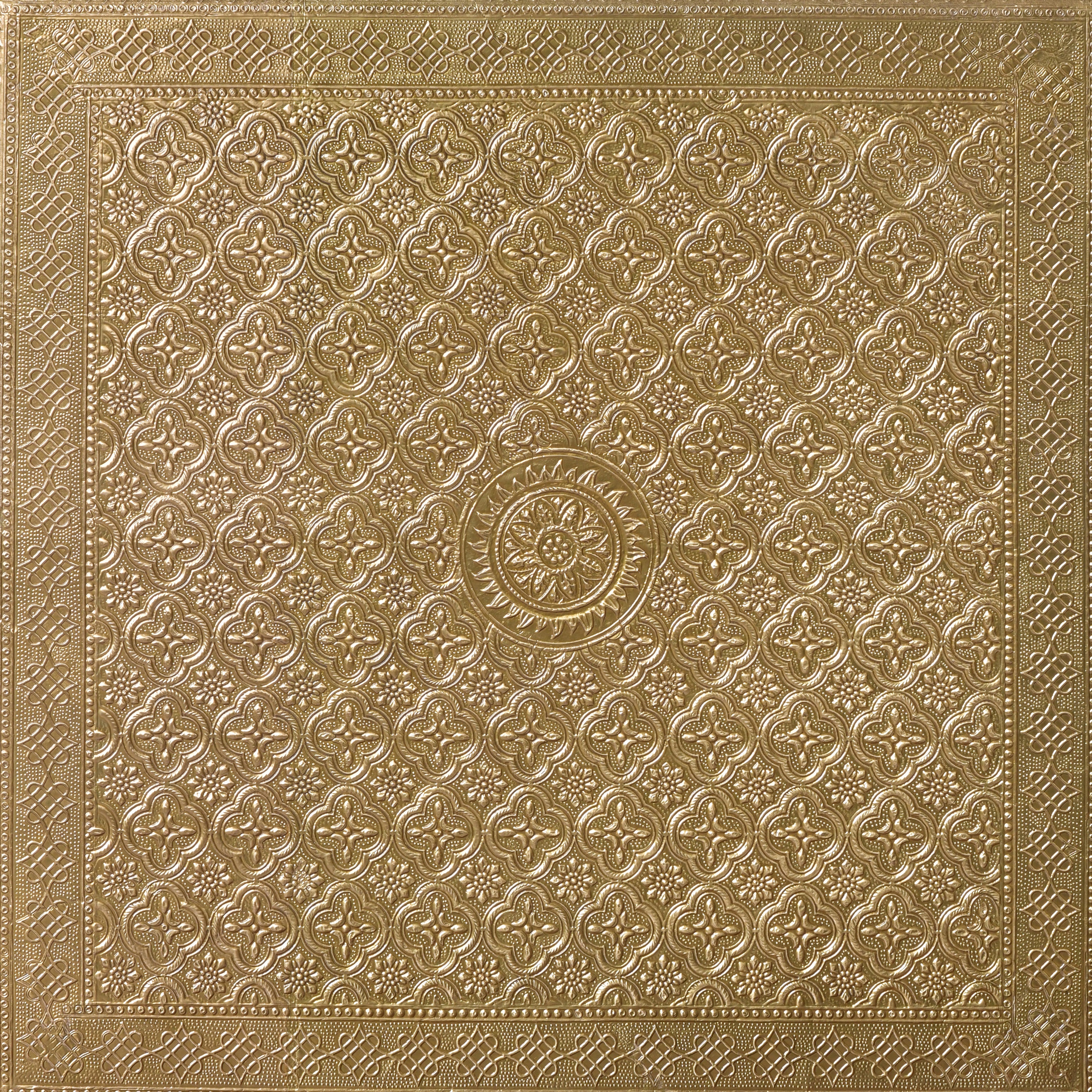 Wooden and Brass Bajot for Pooja Room - Induscraft