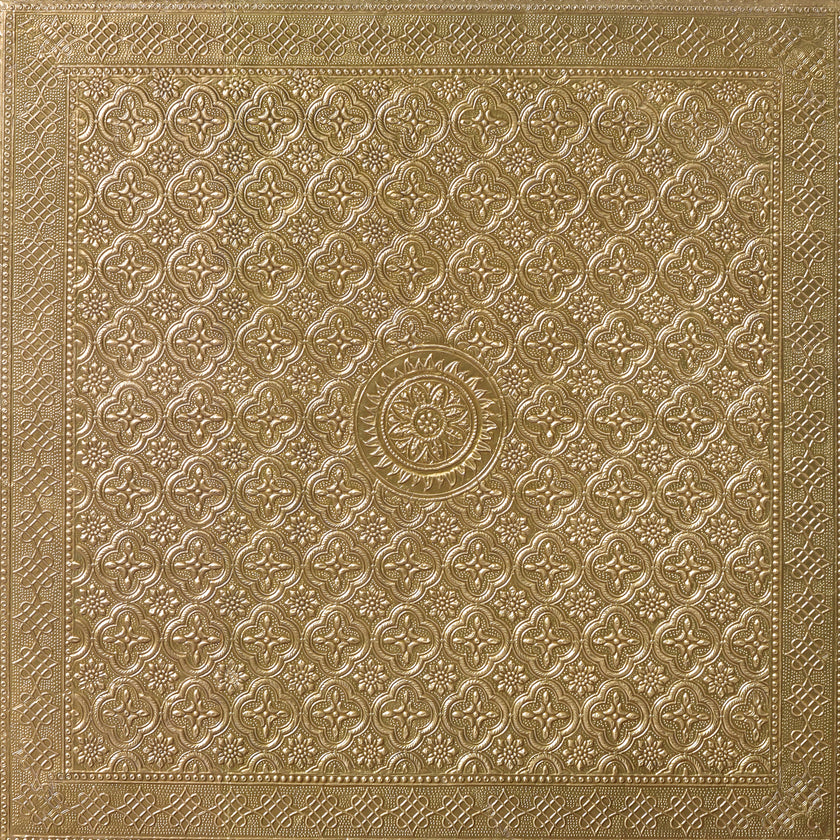 Wooden and Brass Bajot for Pooja Room - Induscraft