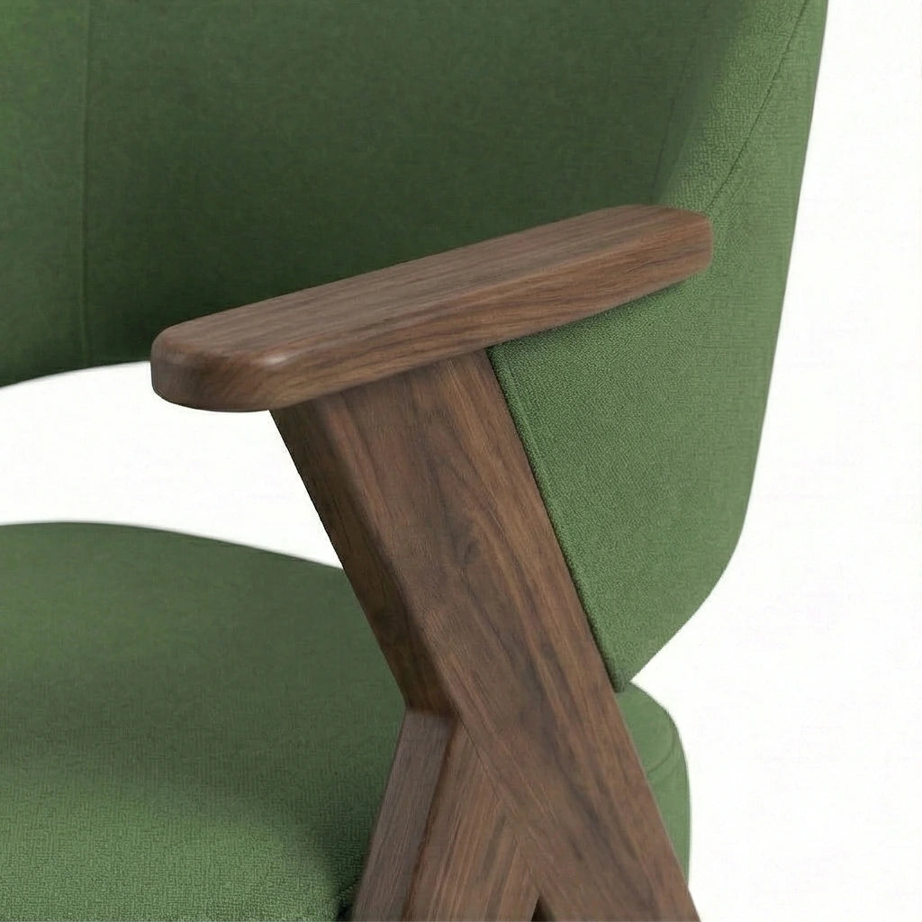 Demetrius Solid Wood Accent Chair