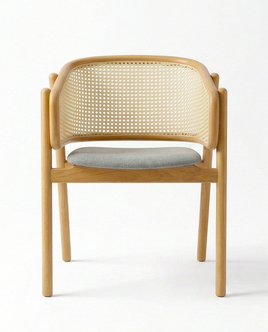 Brentwood Cane Back Solid Wood Armchair