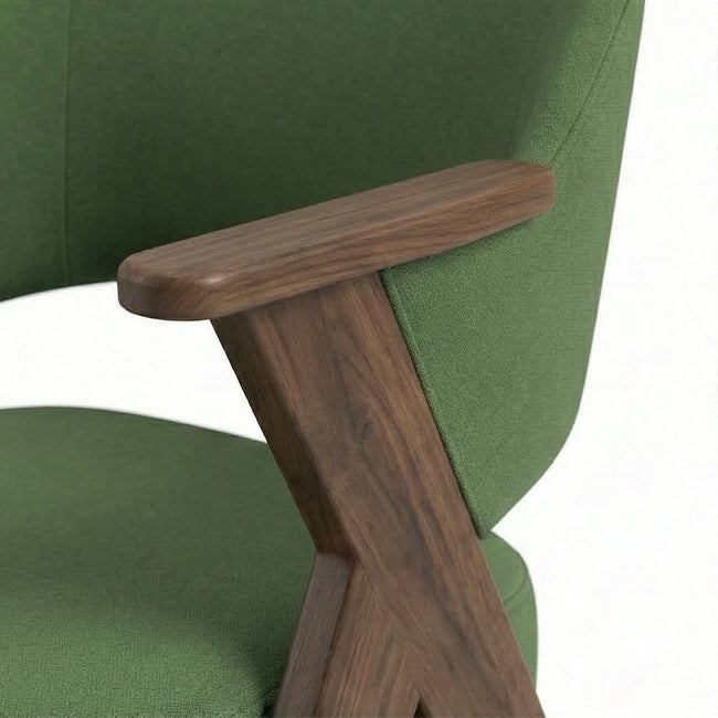 Demetrius Solid Wood Accent Chair