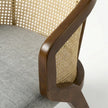 Trader Solid Wood Cane Accent Chair