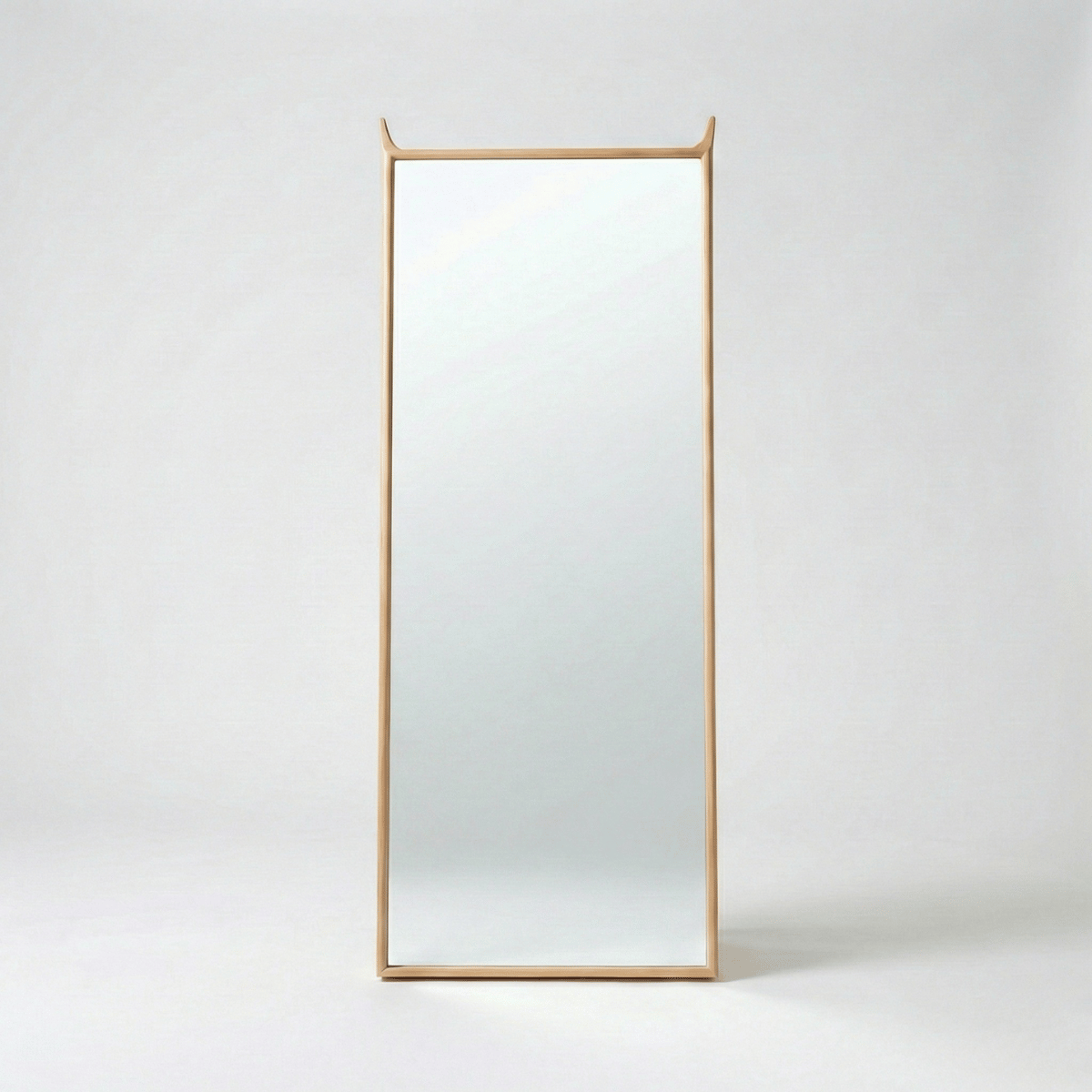 Karui Modern Full-Length Wall Mirror with Wooden Frame