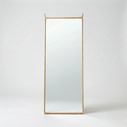 Karui Modern Full-Length Wall Mirror with Wooden Frame