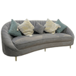 Seashell Solid Wood Upholstered Sofa - Soft Curves, Sculpted Comfort by Induscraft