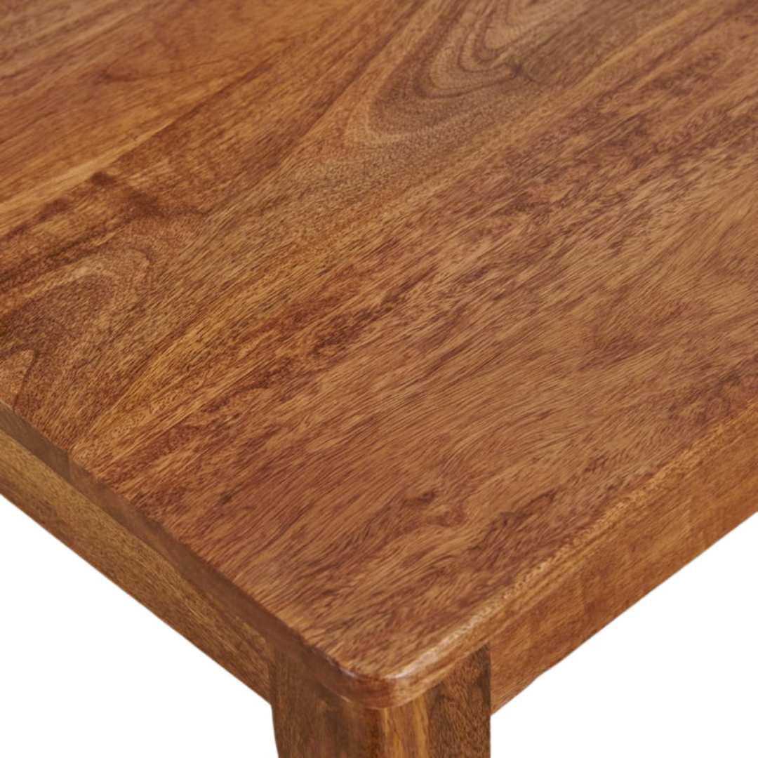 Amethyst Solid Wood Rustic Slatted Back Dining Chair Closeup