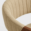 Rufus Sheesham Wood Chair with Upholstered Fabric Seat and Backrest (Set of 2)