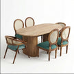 Acacia Wood Oval Dining Set – Option 2