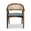Anvira Solid Wood Oval 6 Seater Dining Set with Cane Chairs